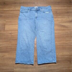 Madewell Perfect Vintage Wide Leg Jeans Women's Plus Size 20W Curvy Medium Wash
